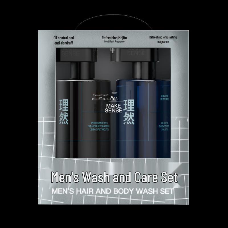 Liran Men's Mojito Anti-Dandruff Wash & Care Set