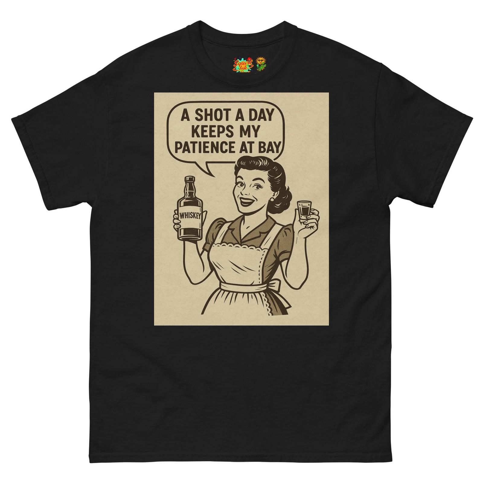 Mother’s Little Helper Pop Art Whiskey T Shirt Mens Womens Tees Top 4XL