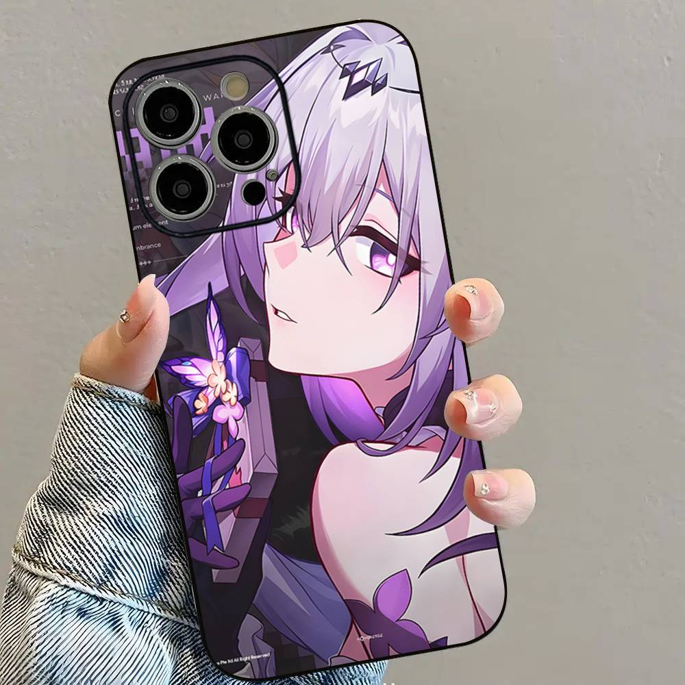 C-Castorice Cute Anime Girl Phone Case For iPhone 16 15 14 13 12 11 PRO MAX PLUS Mini TPU Soft To Skin-friendly Case