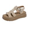 Fashion women's shoes size 35 thick soft sole not tired feet beach shoes women's summer wear 2025 new Roman sandals