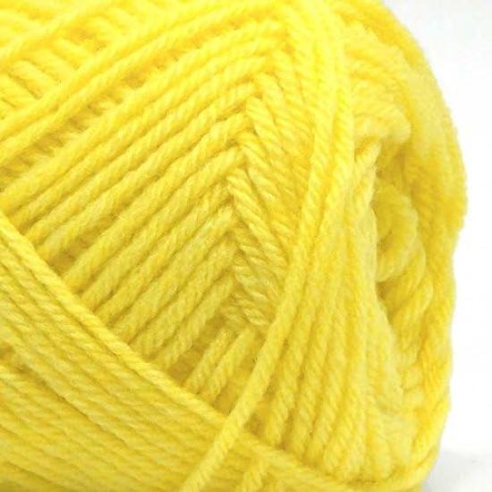 Hamanaka Amelie Medium 2261 Set Yarn, Weight, Col. 25, Yellow, 40g, Approx. 110m, 5-Ball Set,