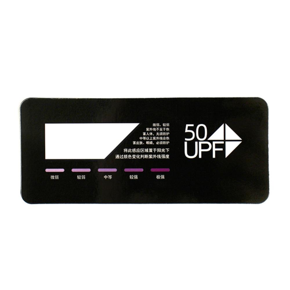 

10 ШТ. Тест-полоски UPF50+ Тестовая карта Профессиональная тестовая карта UVB Тестовая карта для тестирования на солнечное излучение На открытом воздухе 1PC