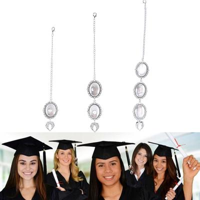 Graduation Season Caps Tassels Photo Frame Pendant Stylish Hat Brim Charm Multi Purpose Alloy Keepsakes for Students