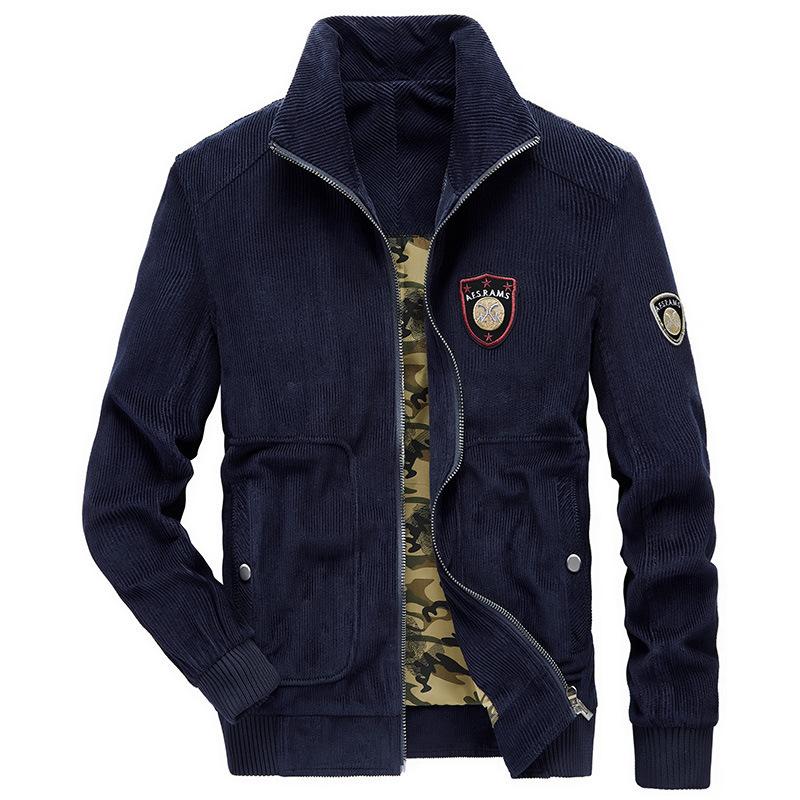 

Autumn New Men s Corduroy Jacket Loose Large Size Casual Youth Padded Jacket 5XL