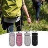 Portable Diamond Pill Case Keychain Glitter Rhinestone Travel Pill Box Metal Tablet Holder for Outdoor Activities