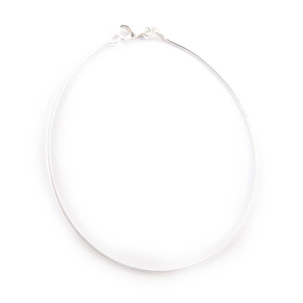 Les Trésors De Lily [C7440] - Silver 'Snake' Silver Bracelet - 18 Cm 1 Mm