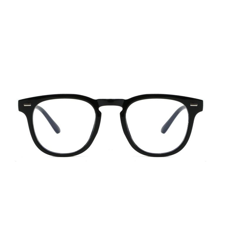 Anti-blue Light Eyeglasses Women with Regular Eyeglass Frame Finished Retro Flat Light Frame Goggles Unisex
