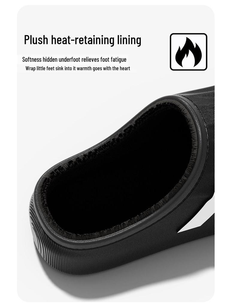 2025 Waterproof Cotton Slippers: Thick-Soled, Non-Slip Indoor/Outdoor Warm Shoes for Men & Women