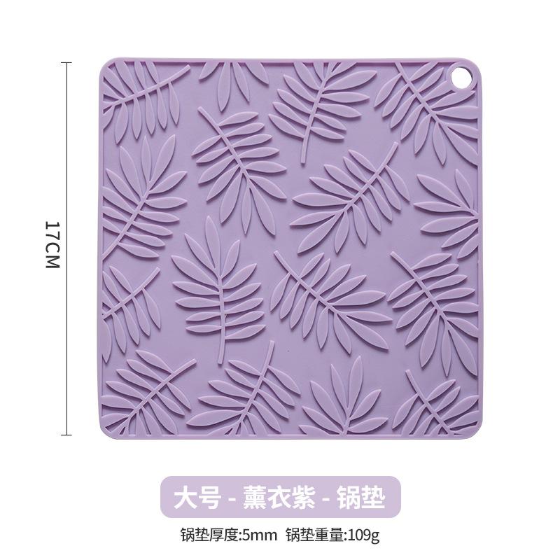 Nordic Leaves Coasters Silicone Insulation Coasters Pot Mats Thick New Dining Table Heat-proof Bowl Mats Plate Mats