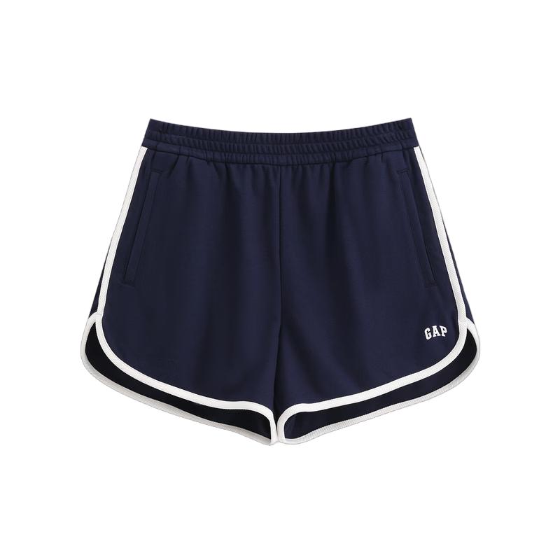 GAP Women s Logo Print Elastic Waist Sport Shorts 165/70A