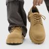 Fashion Men Derby Shoes American Retro Platform Low-top Works Shoes Autumn New Suede Leather Lace-up Men's Boots Casual Footwear Plus 46