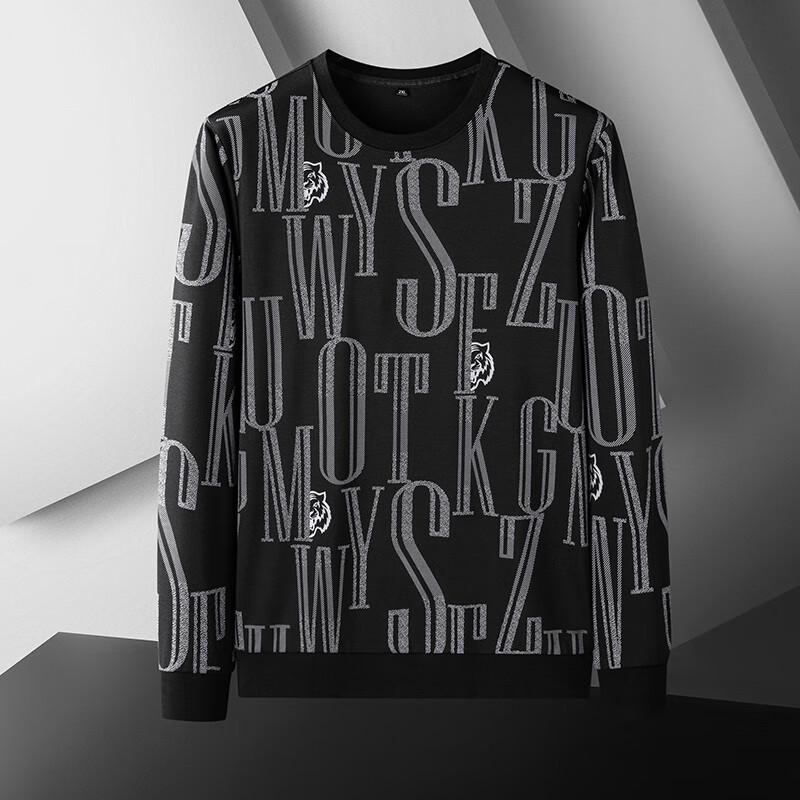 

DIBINZE Мужской свитшот большого размера с модным принтом и круглым вырезом 6XL