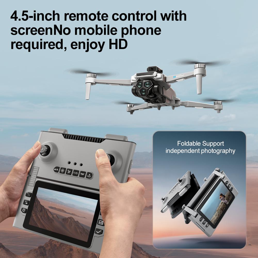 Original G66 New GPS Folding Drone 4,5" Screen 8K Movie Camera Optical Flow Position 5G WIFI 360° Intelligent Obstacle Avoidance Brushless Aircraft