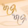 Retro Punk Snake Design Adjustable Stainless Steel Ring