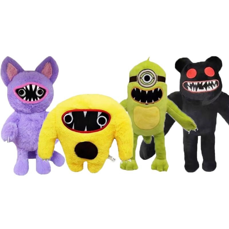 Joyville Plush Toy Horror Game Wooly Bully Bouncy Dino Kitty Bully Girl Evil Monster Stuffed Animal Soft Doll Fans Birthday Gift
