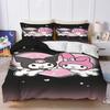 Kuromi Sanrio Kerstcadeaus Dekbedovertrek Set Beddengoed Dekbed Sets King Size 3D Kinderbeddengoed Set 3-Delig Thuis