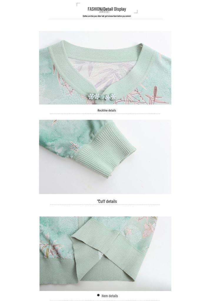 2026 Stylish Long-Sleeved Knit T-Shirt for Middle-Aged & Elderly Women - Cool & Versatile Summer Top