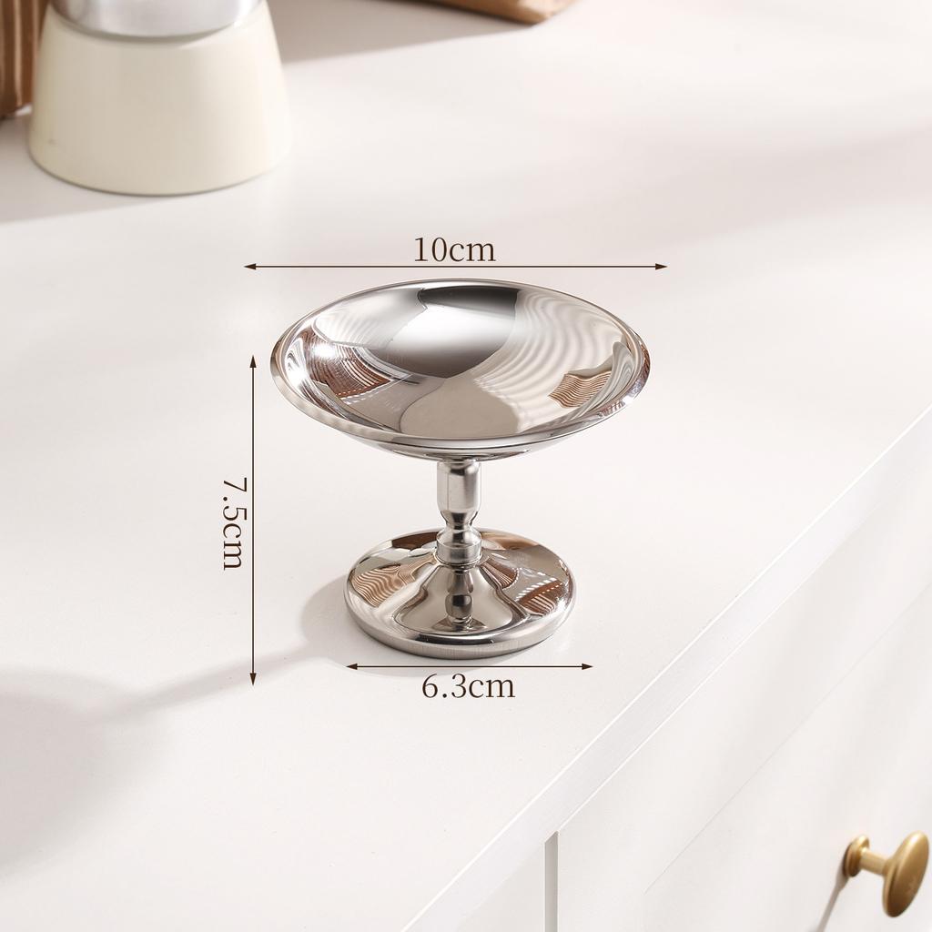 304 Stainless Steel High Footed Cup Hotel Restaurant Ice Cream Cup Bar Dessert Pudding Fruit Salad Bowl