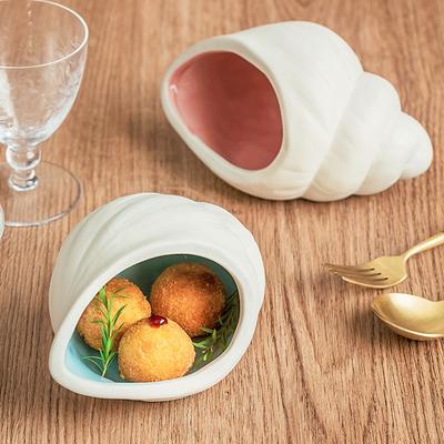 Creative Conch Snack Plate Ceramic Dessert Bowl Hotel Restaurant Sauce Dish Home Restaurant Specialty Tableware Bowls and Plates