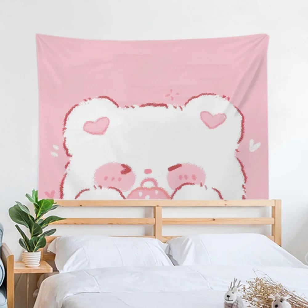 

Эстетический аниме-гобелен, украшение для офиса, гостиной, домашний настенный гобелен 100x75cm