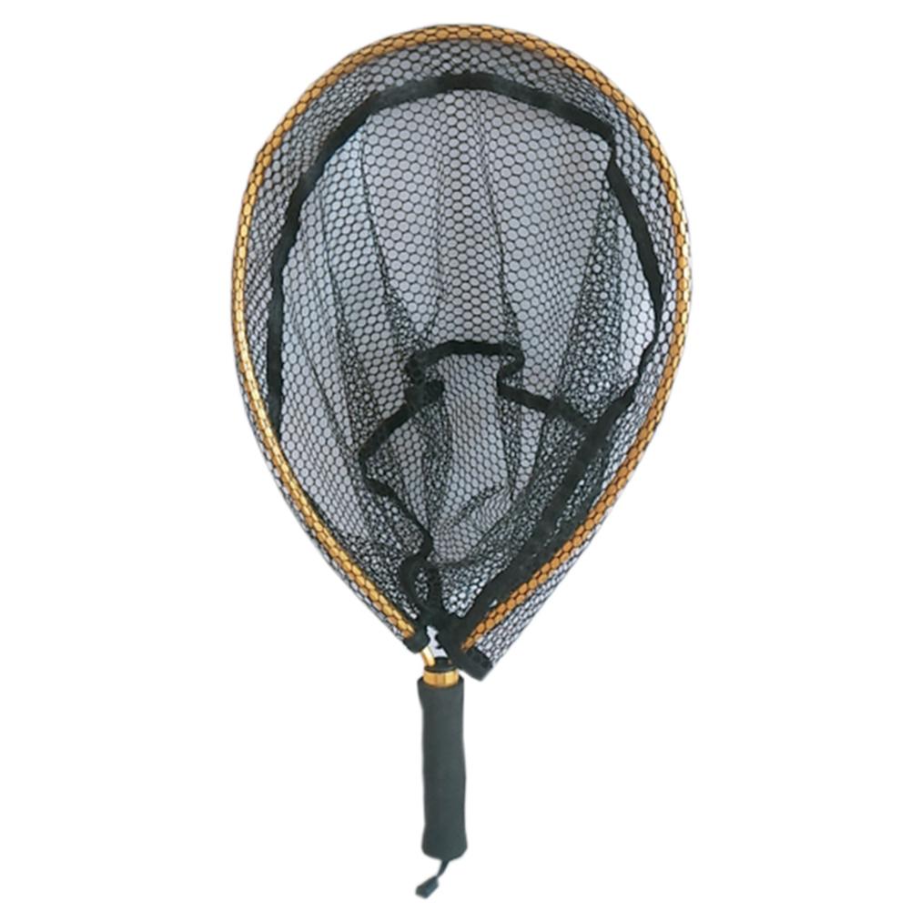 Fishing Net Non-slip Aluminum Alloy Pole Landing Fishing Net for Catching Fishes Portable Lightweight Durable Fishing Net