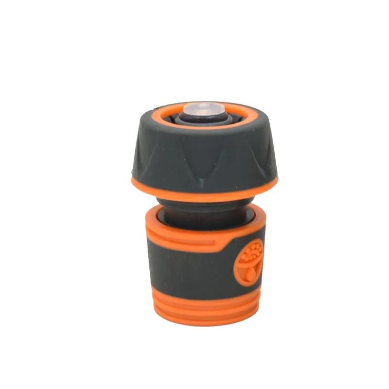 1/2 3/4 inch Car Wash Hose Quick connector for 16mm 20mm Hose Water stop joint Irrigation Fittings Pipe Adapters 1 Pc