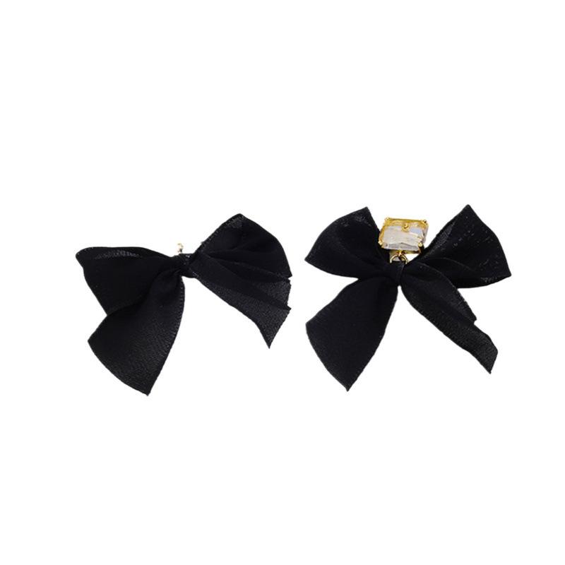 Exaggerated Big Bow Dainty Earrings Women S925 Silver Pin Korean Fairy Style Premium Dating Accessory Gift For Her
