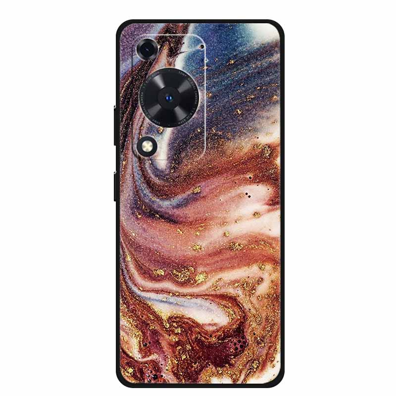 For Huawei nova Y72 Case Marble Soft Silicone TPU Phone Cases Back Cover For Huawei Enjoy 70 NovaY72 Painted Shockproof Coque