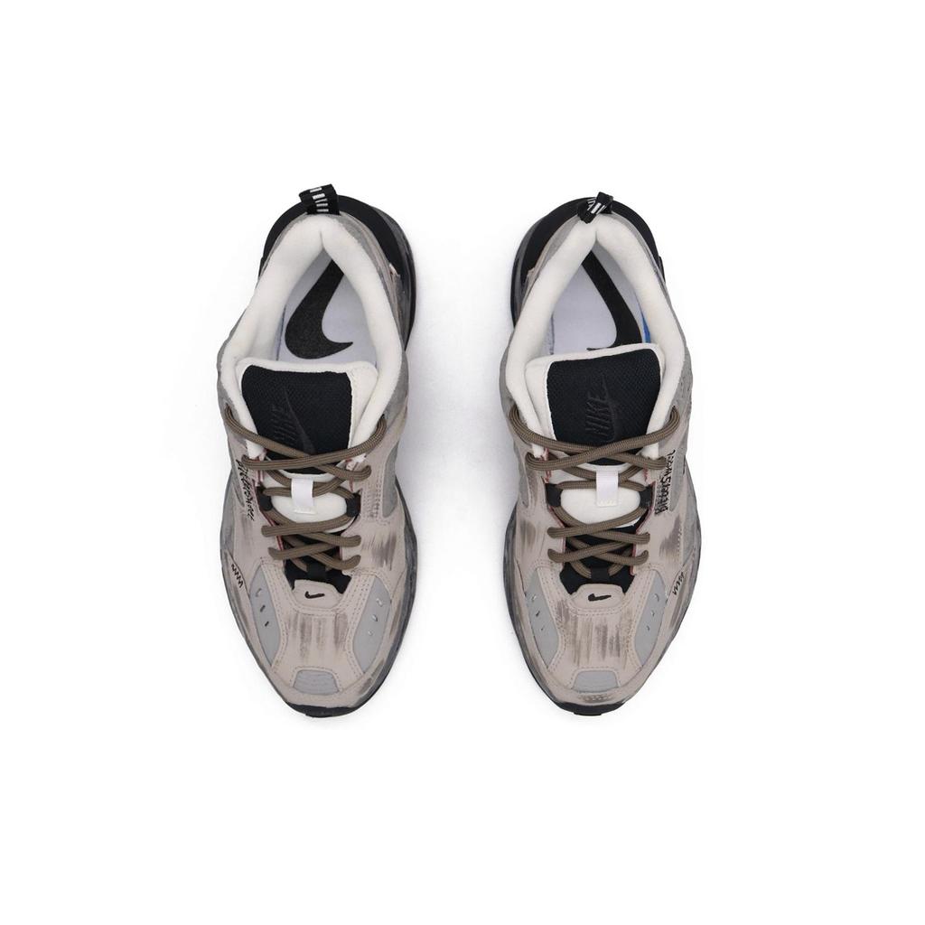 Nike M2K Tekno Slip Resistant Abrasion Resistant Low Top Chunky Sneakers Women's Brown AO3108-101(Team396- 2.0)