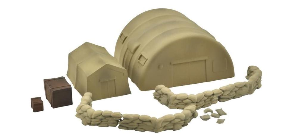 Tomytec 1144 GeoColle Combat Series DCMA11 Camping Set A Painted Plastic Model 318842