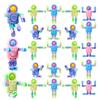 Jucării Fidget Spinner Robotice Pentru Copii Giroscop Transformabil Lanț pentru Deget Jucărie Deformabilă DIY Ameliorarea Stresului Jucării Senzoriale Fidget Adulți