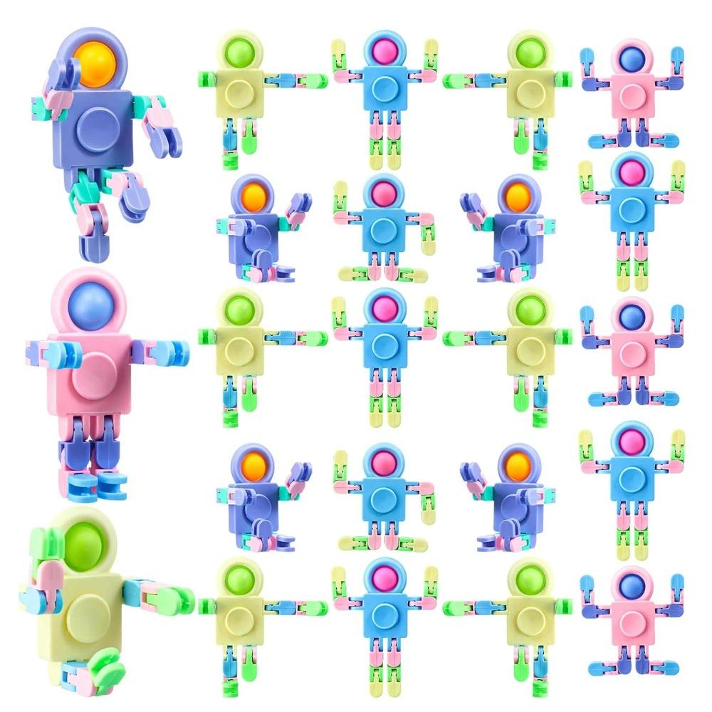Robot Fidget Spinners For Kids Transformable Fingertip Gyro Chain Toy Deformable Diy Stress Relief Fidget Sensory Toys Adults