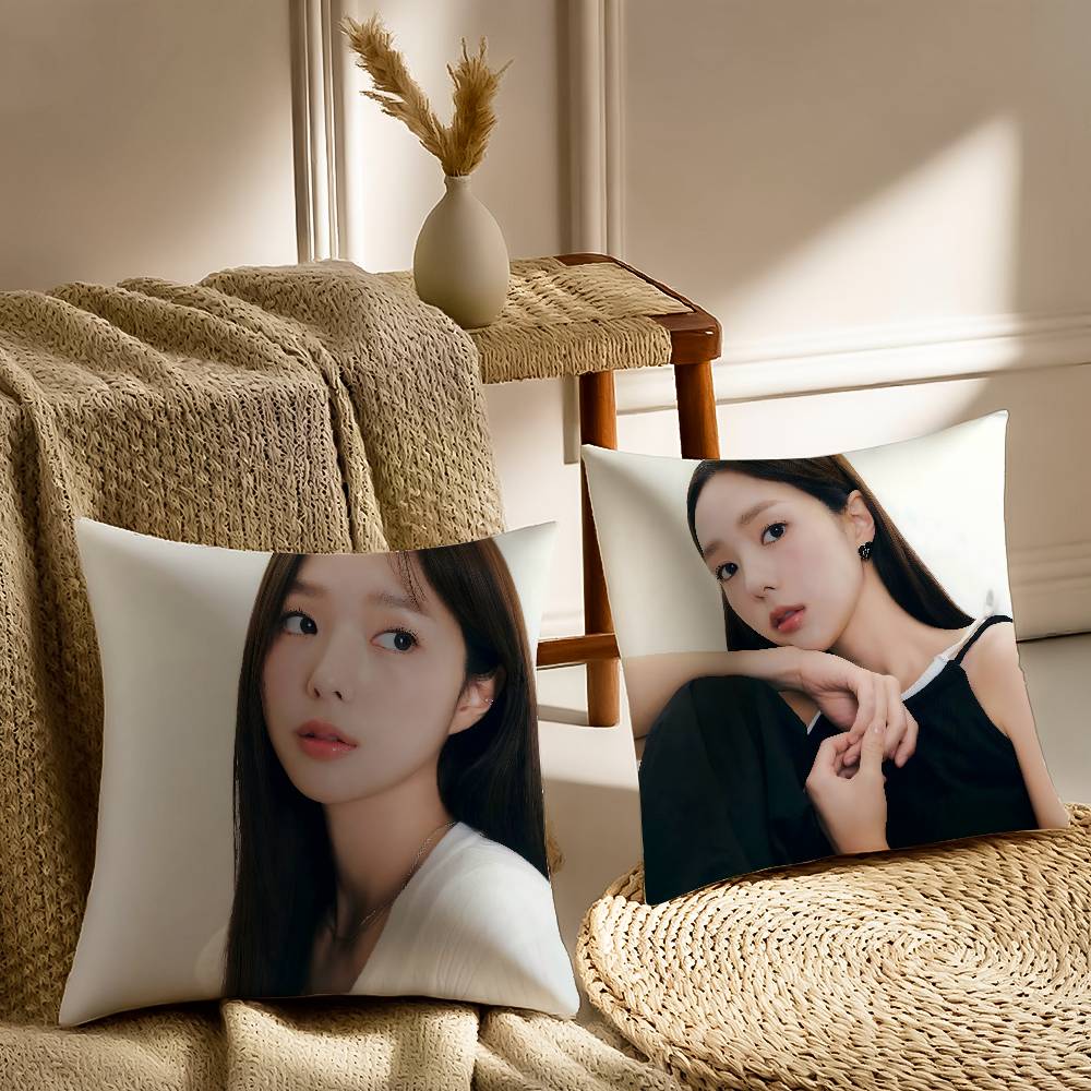 Chae S-Soo-bin Pillow Case Sofa and Living Room Decorative Cushion Covers Dust-proof and Mite-proof Invisible Zipper