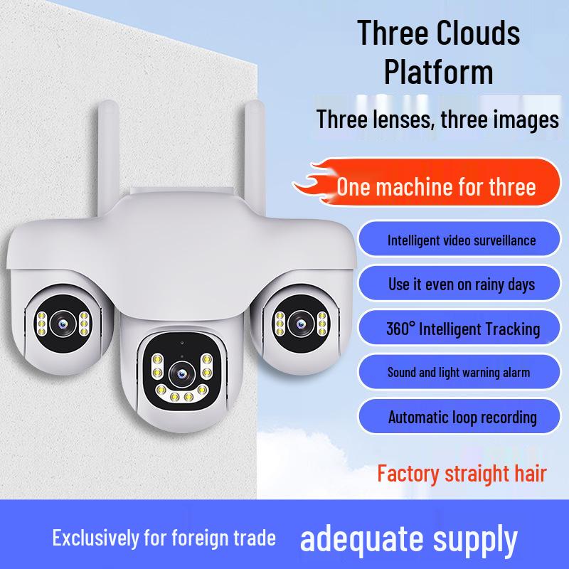 V380 Solar 4G 360° HD Dual Lens Camera with Full-Color Night Vision and Low Power Monitoring