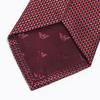 Emporio Armani Jacquard Micro Made in EM001346 TE13740 F5029 Men's Tie, 7.5cm Wide, 100% Silk, Check, Red, Italy, [Used]