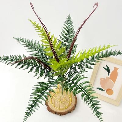 Artificial Plant 12 Heads Realistic Looking No Watering Required Clear Texture Easy Maintenance Decorative Plastic Simulation Green Grass Artificial