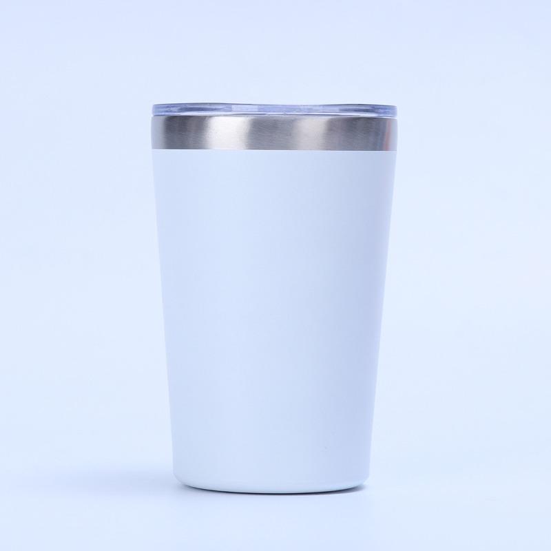 Bunter 12oz Isolierter Becher, 304 Edelstahl Vakuumbecher, Auslaufsicherer Reisebecher mit Deckel für Auto & Kaffee