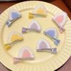 Yousheng Hair Pin 3D Cat Ear Plush Hair Clip Soft Fluffy Vibrant Colors Rounded Metal Clamp Kids Hairpin Autumn Winter Hairstyles School Travel Party