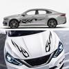 RUIANTE 4PCS Universal Racing Body Side Stripe Skirt Decals, Auto Hood & Sides Door Decoration Flame Pattern Graphics Vinyl Sticker For All Cars,