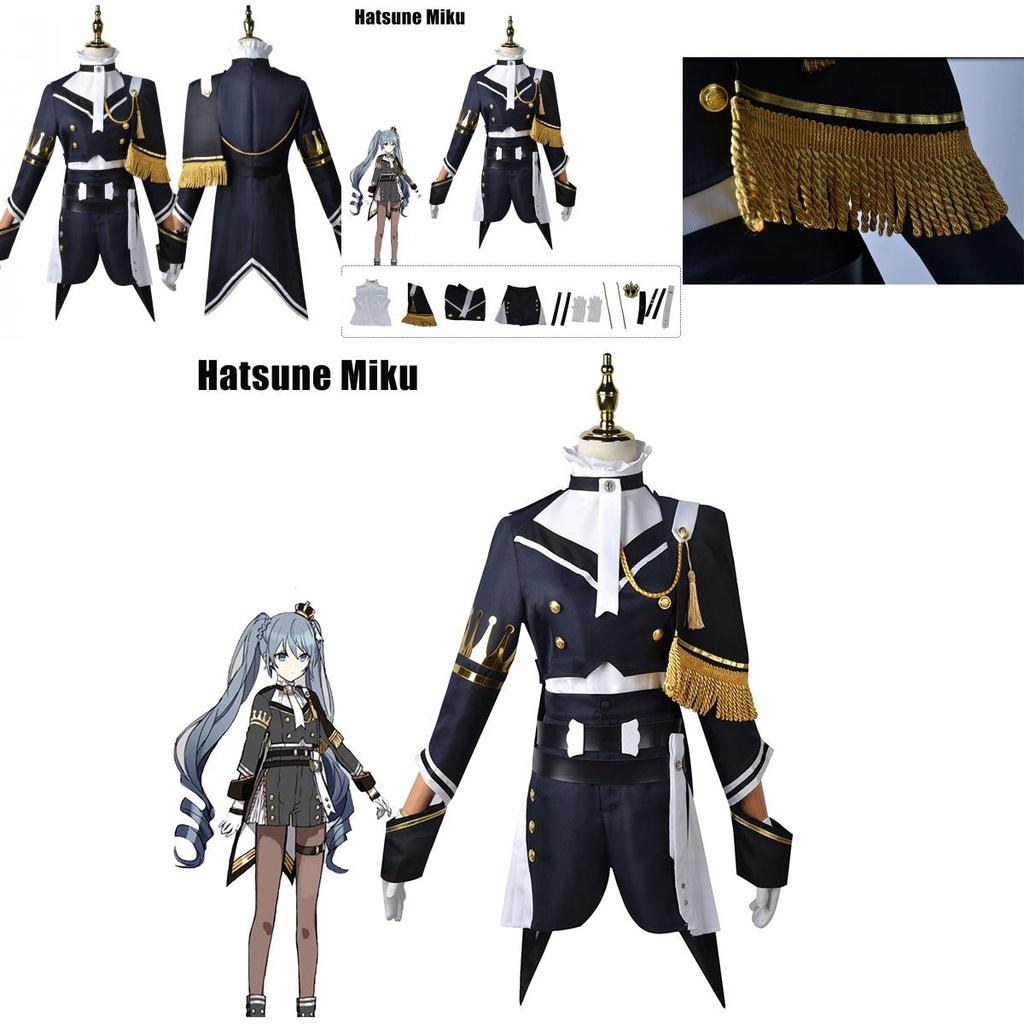 Hatsune Miku Cosplay Military Uniform Halloween Party Costume