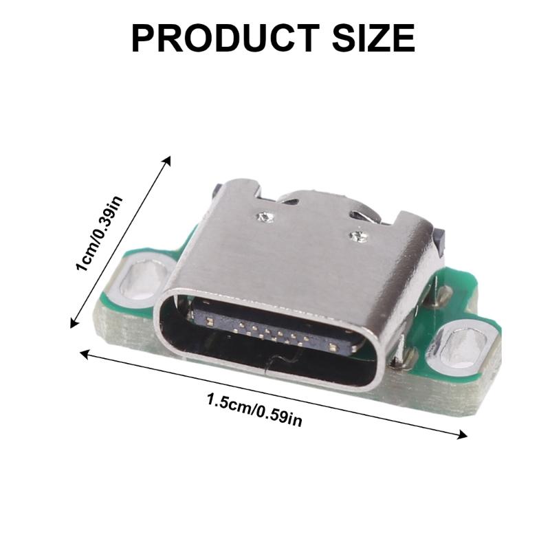 USB Type C Charger Dock Socket Easy Installation USB C Port Connector Small & Stable Designing for  Switches