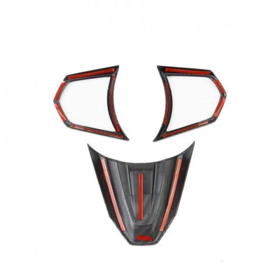 Carbon Fiber Style Central Control Steering Wheel Trim Cover Fit For Acura RDX