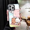 Bubu Dudu Cartoon Cute Soft Phone Case for iPhone 15 16 17 Pro Max 17Air 16E 14 Plus 13 12 Mini Shockproof Cover Back Shell
