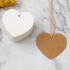 100pcs Heart Shaped Paper Tags with 20 Meter Hemp Rope Red Heart Price Tag Craft Hang Tags Love Tag Paper Blank Cards Label