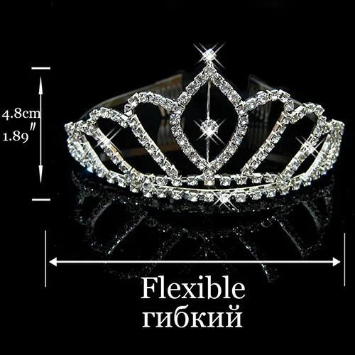 Classic Bride Rhinestone Crown Hair Accessories Headgear Studio Wedding Dress Accessories Direct Sales