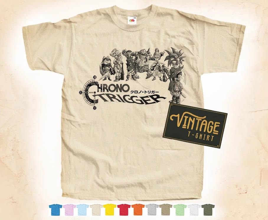 

Black Print CHRONO TRIGGER v1 T-SHIRT Tee Vintage Poster 12 Colors S-5XL L