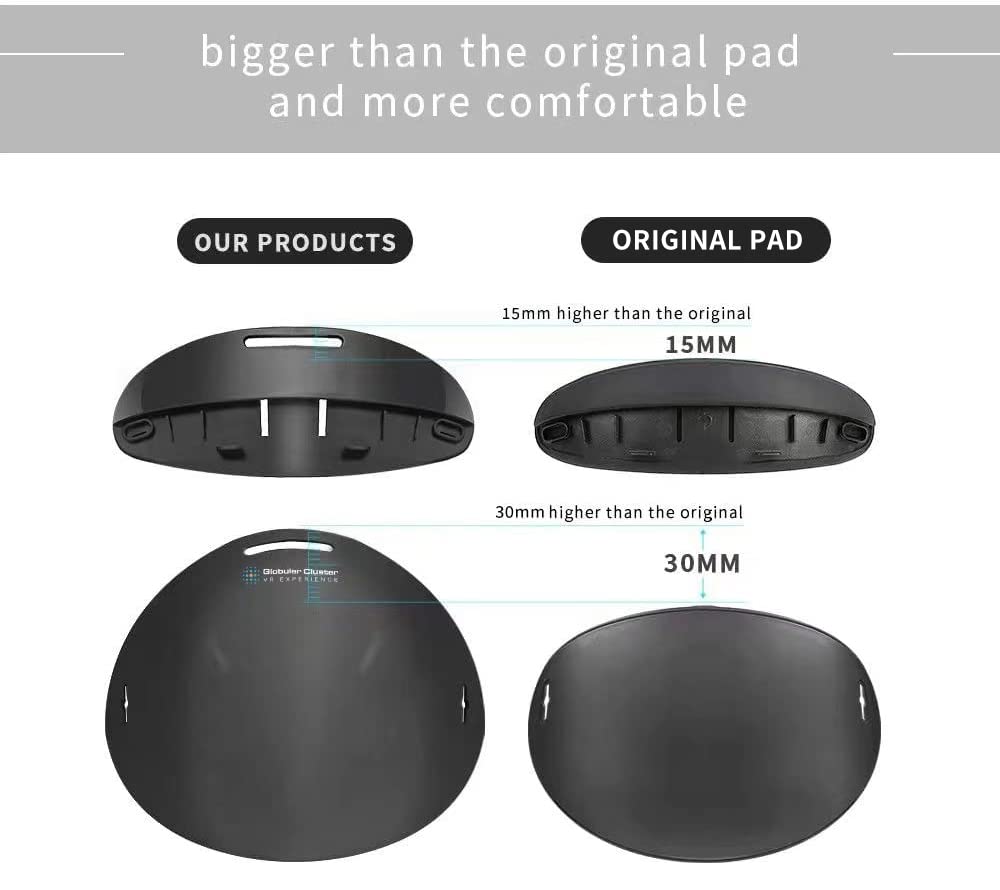 VR Headset Case Globular Cluster Soft Padding Large Front and Rear Pads Black
