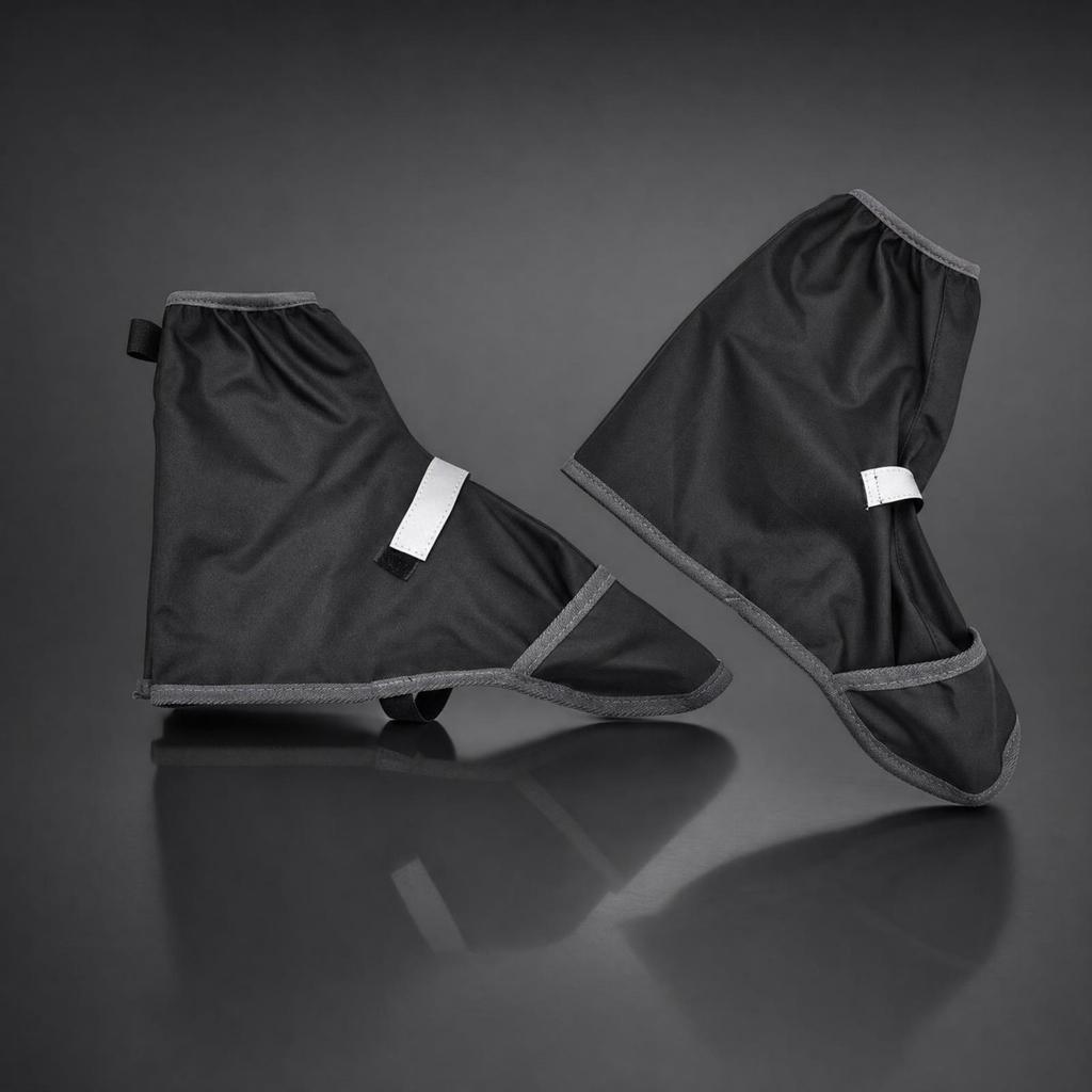 HighTop Shoe Covers with WearResistant Sole Lightweight Rain Reflective Strip