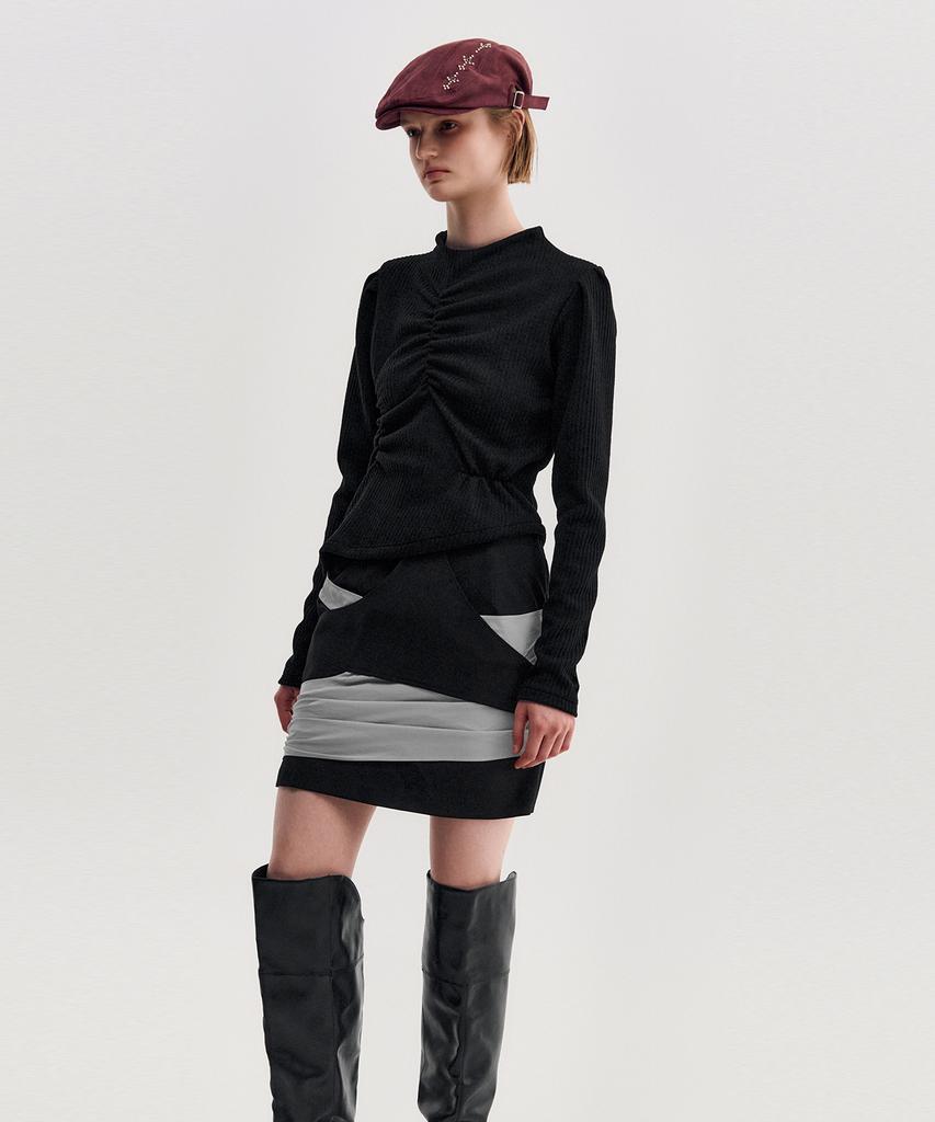 Kimjisu Studded Suede Hunting Cap _ Burgundy