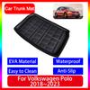 Car Boot Cargo Mats for for Volkswagen VW Polo MK6 2018~    Accsesories Hatchback Floor Rear Trunk Tray Carpet